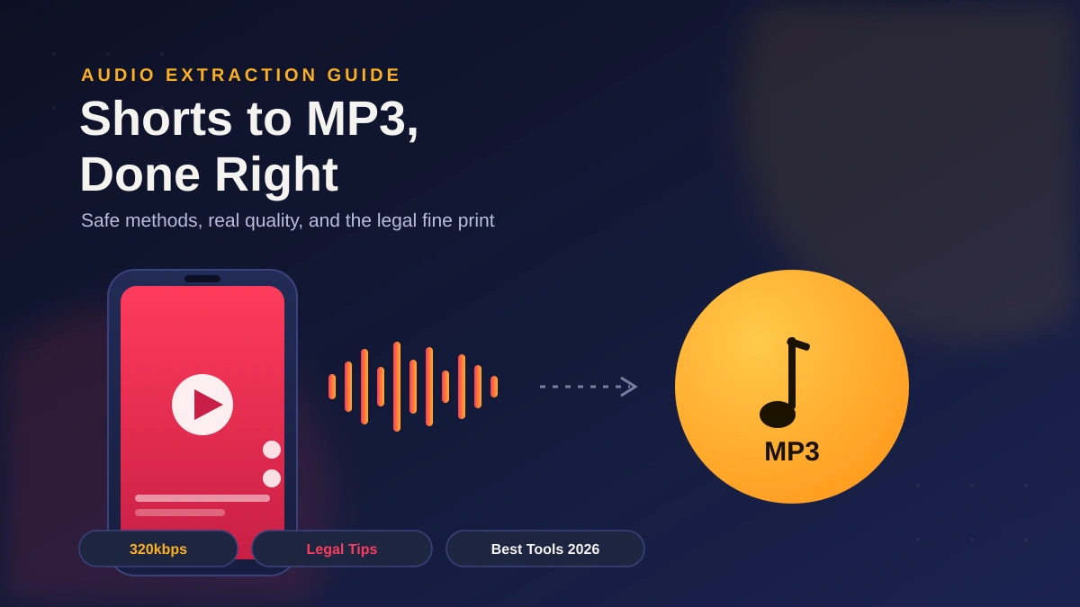 How to Convert YouTube Shorts to MP3 (Without Getting Burned)
